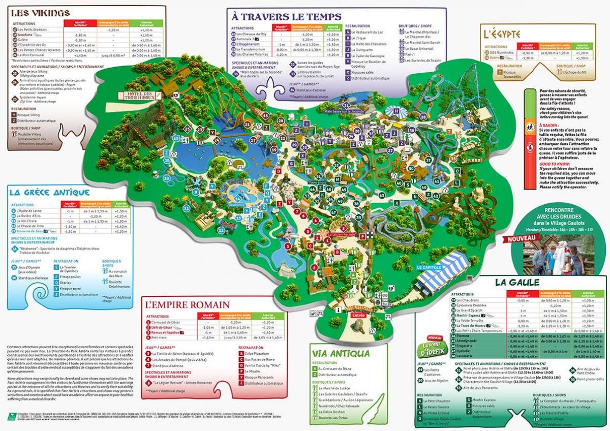 Harta parcul Asterix