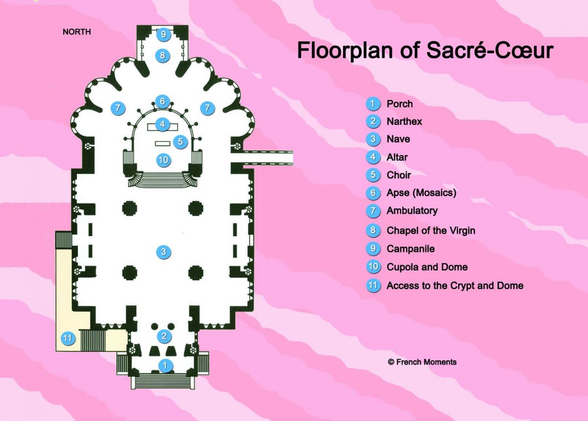 Harta de Bazilica Sacre Inima Parisului