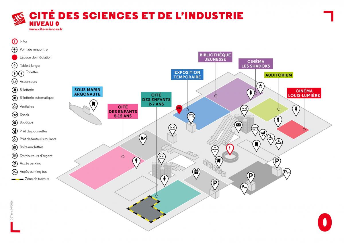 Harta de Cité des Sciences et de l ' Industrie