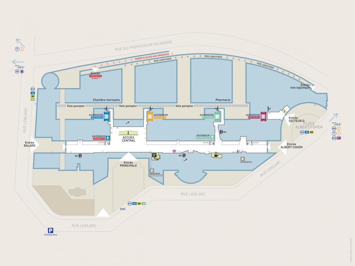 Harta Georges-Pompidou spital