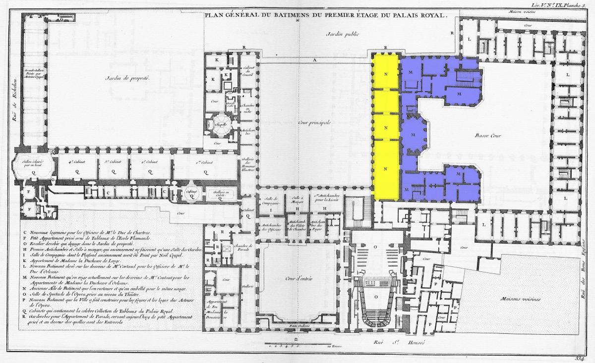 Harta de La Palais-Royal