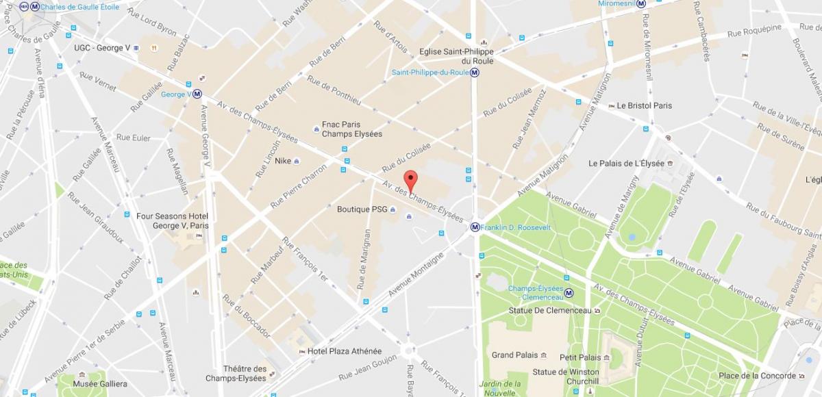 Harta de Avenue des Champs-Élysées