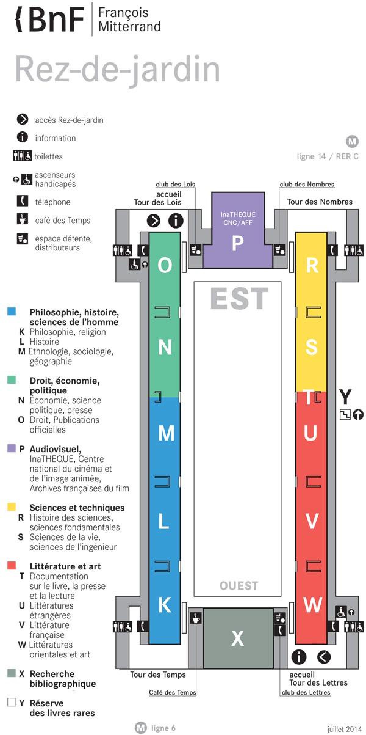 Harta de La Bibliothèque nationale de France