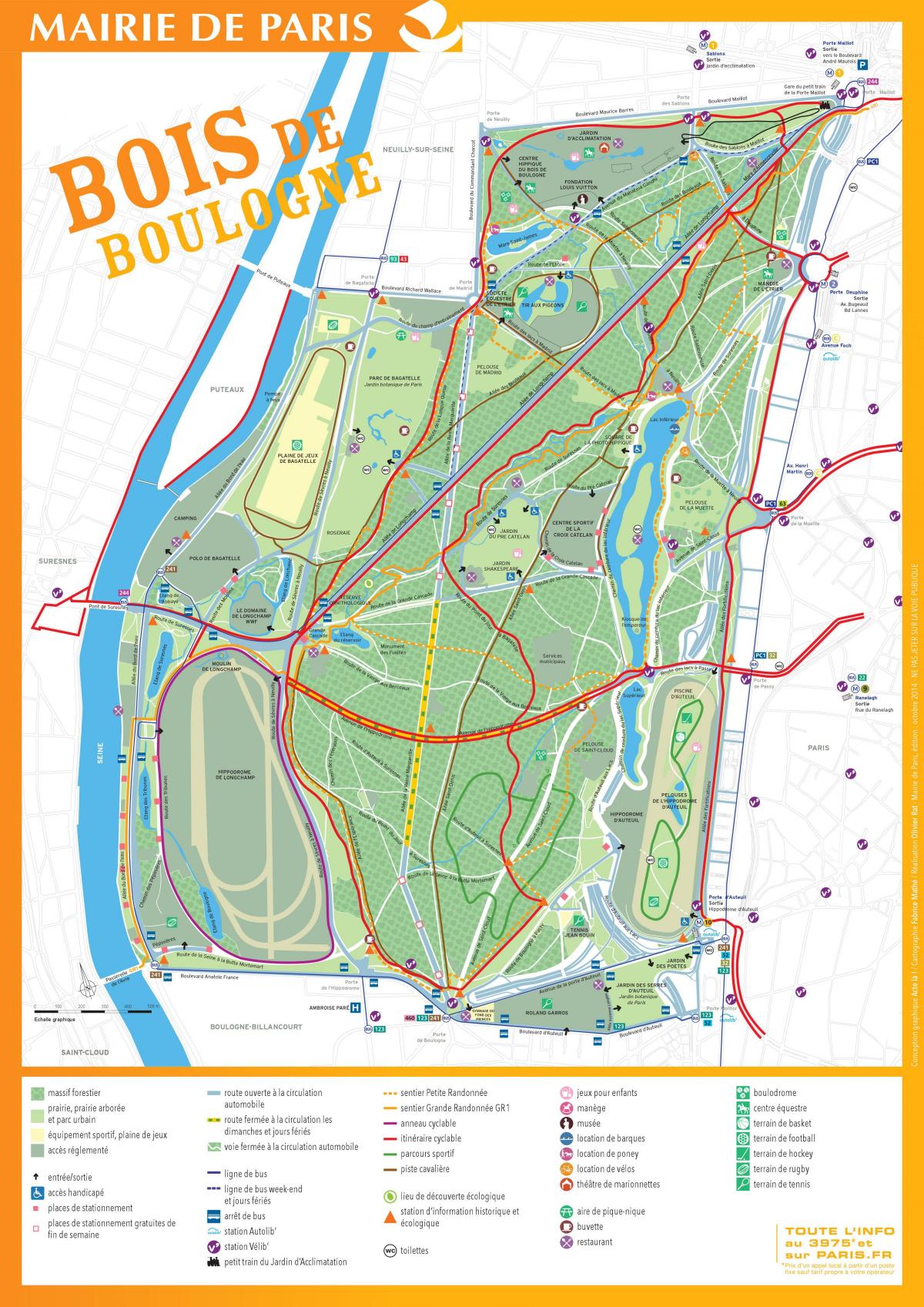 Harta Bois de Boulogne