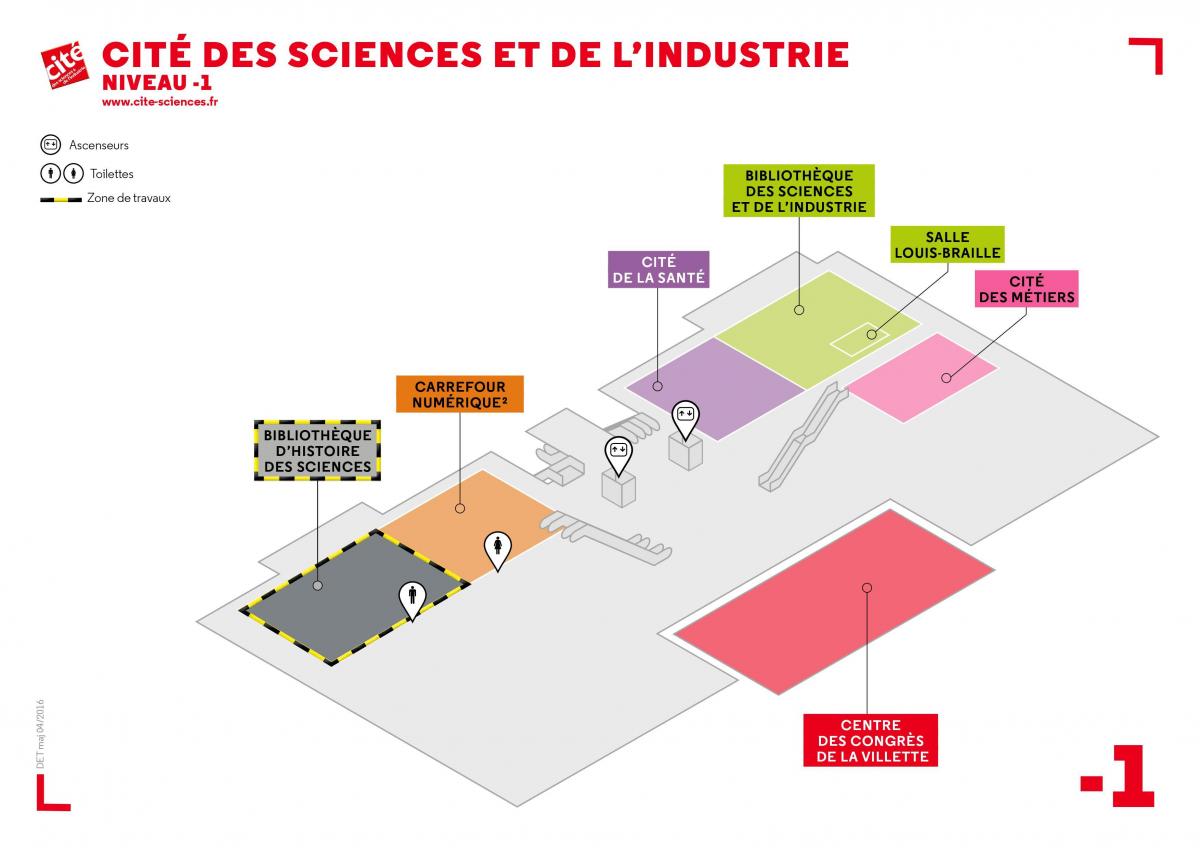 Harta de Cité des Sciences et de l ' Industrie de Nivel -1