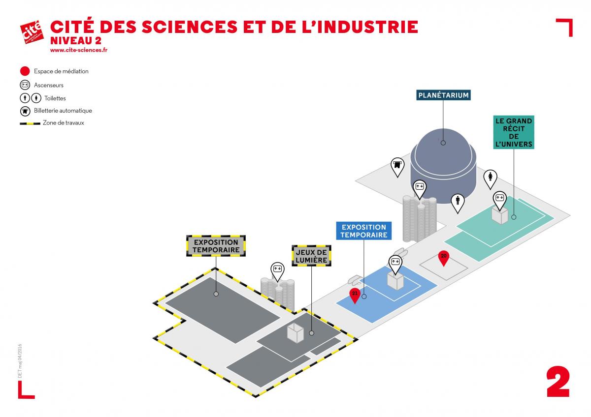 Harta de Cité des Sciences et de l ' Industrie de Nivel 2