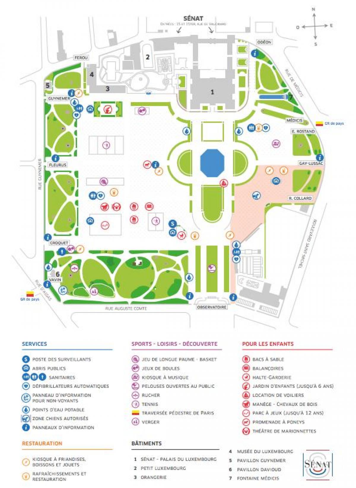 Harta de Jardin du Luxemburg
