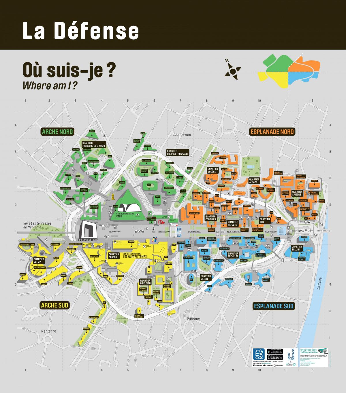Harta de La Défense