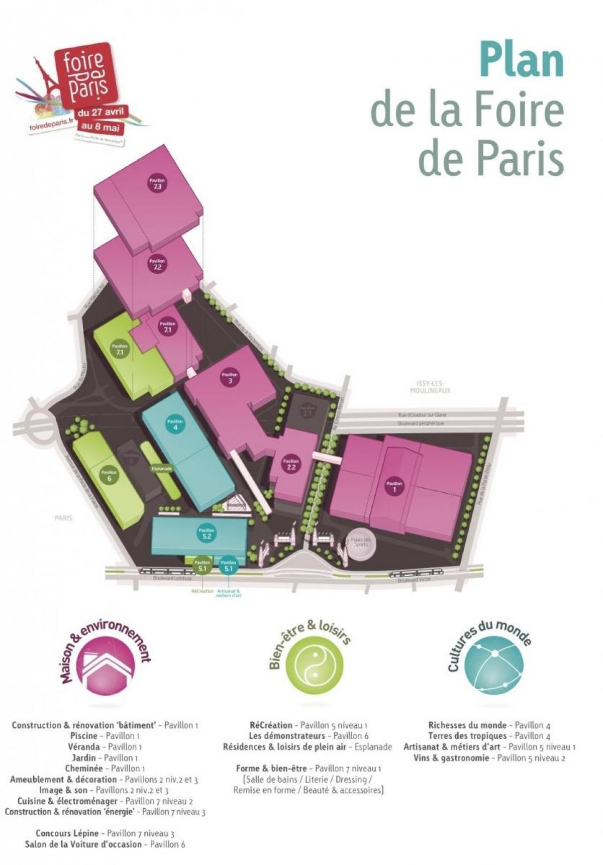 Harta Foire de Paris