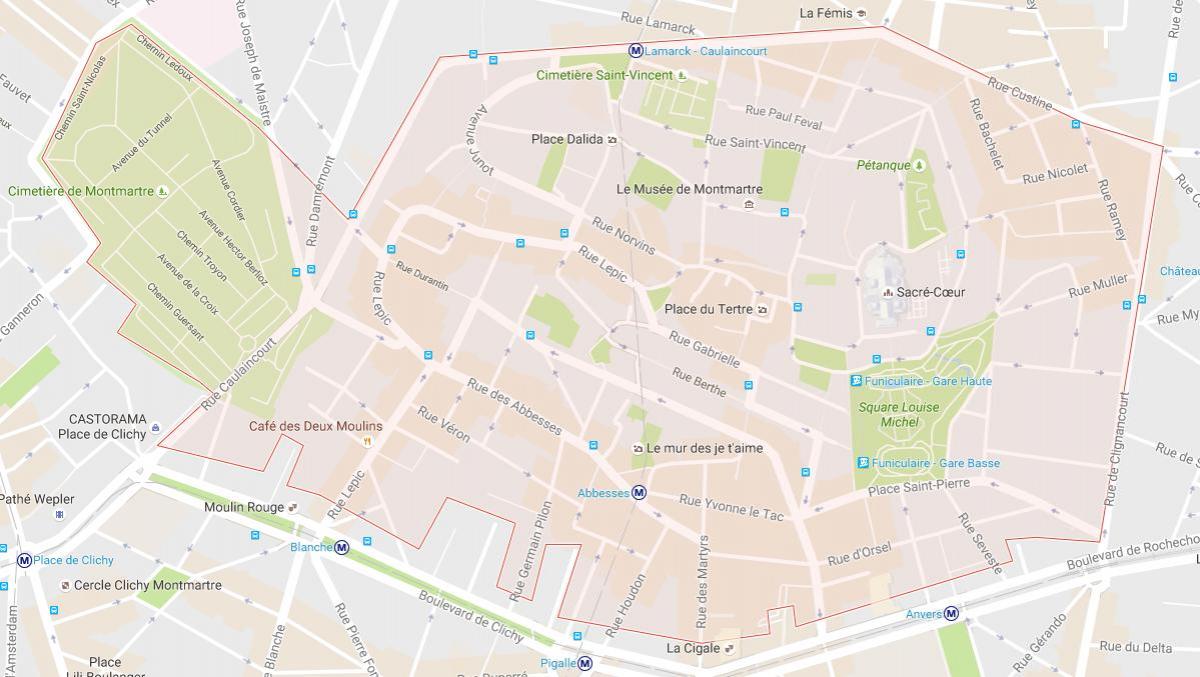 Harta de Montmartre