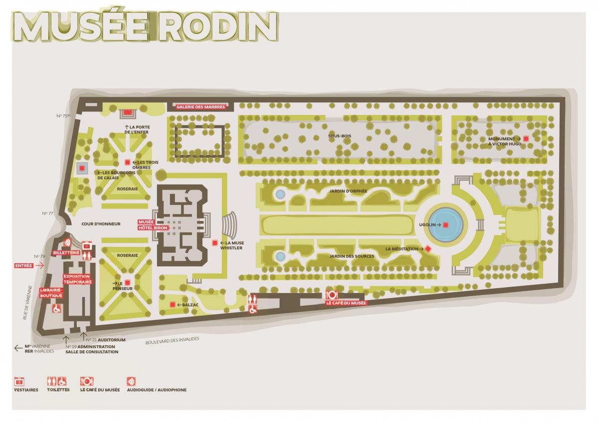 Harta Musée Rodin