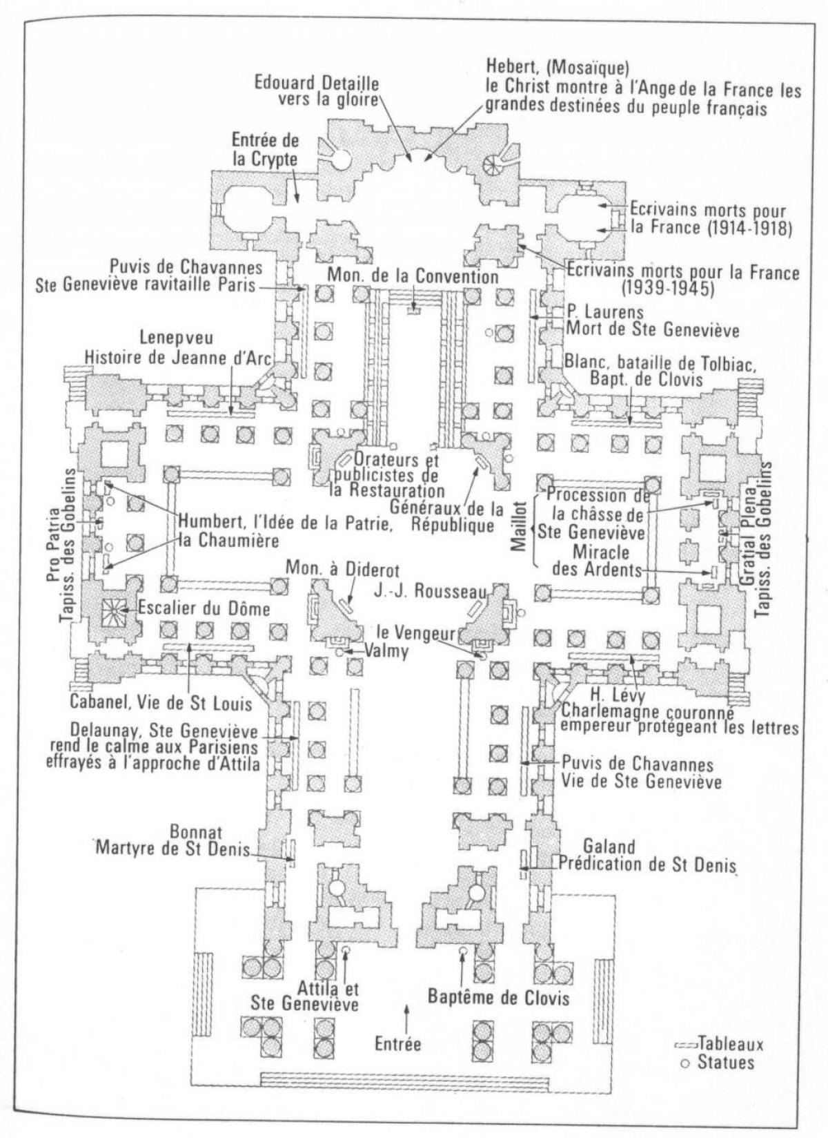Harta Panthéon Paris