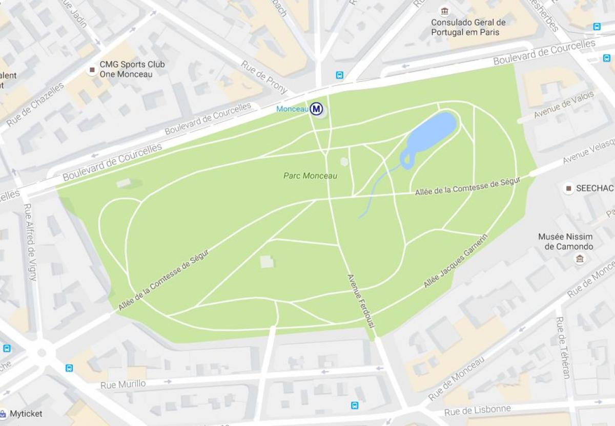 Harta Parcul Monceau