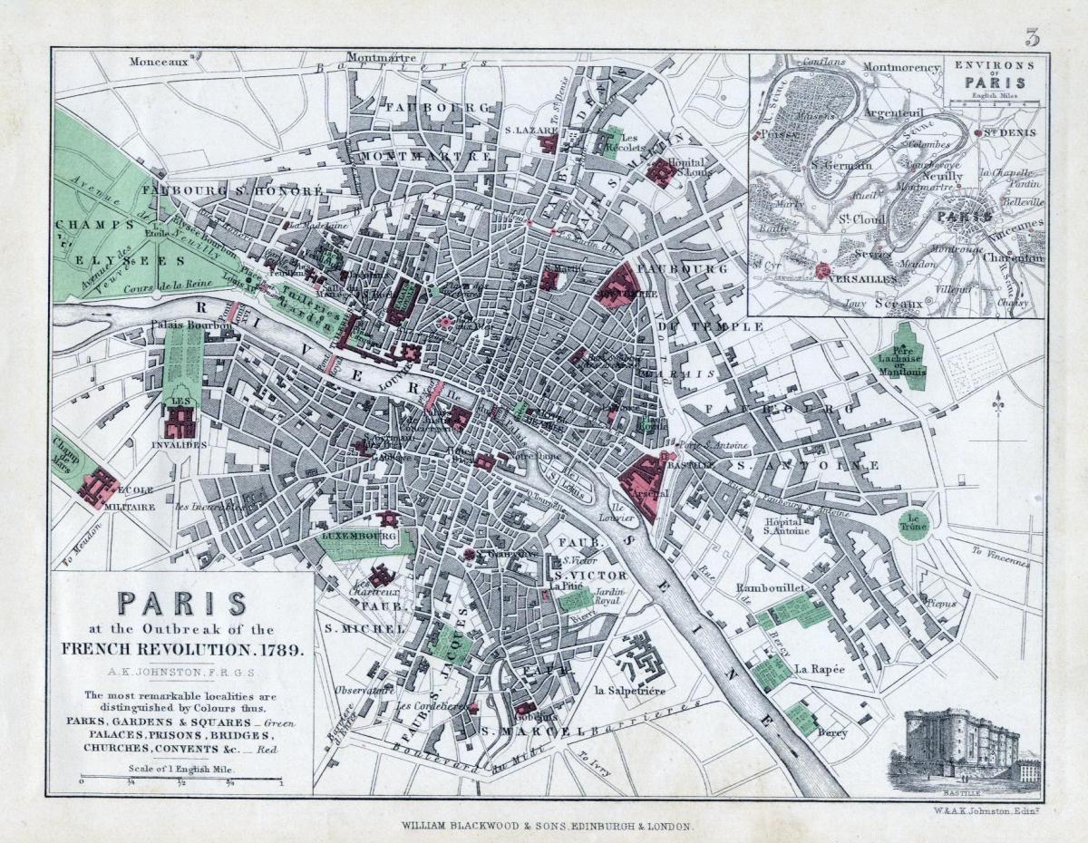 Harta Paris 1789
