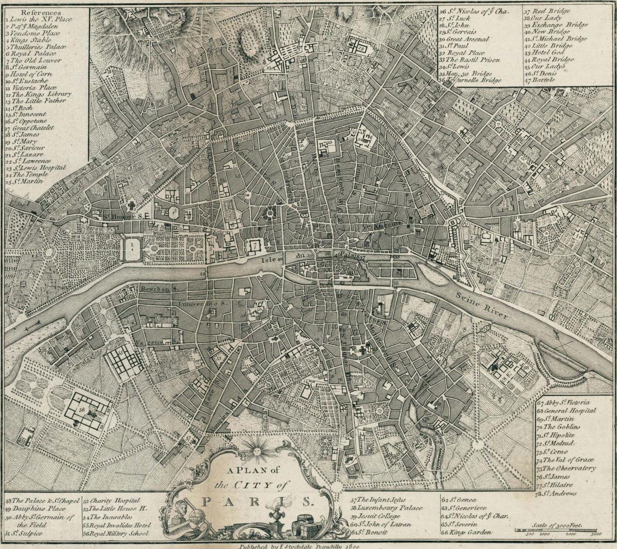Harta Paris 1800