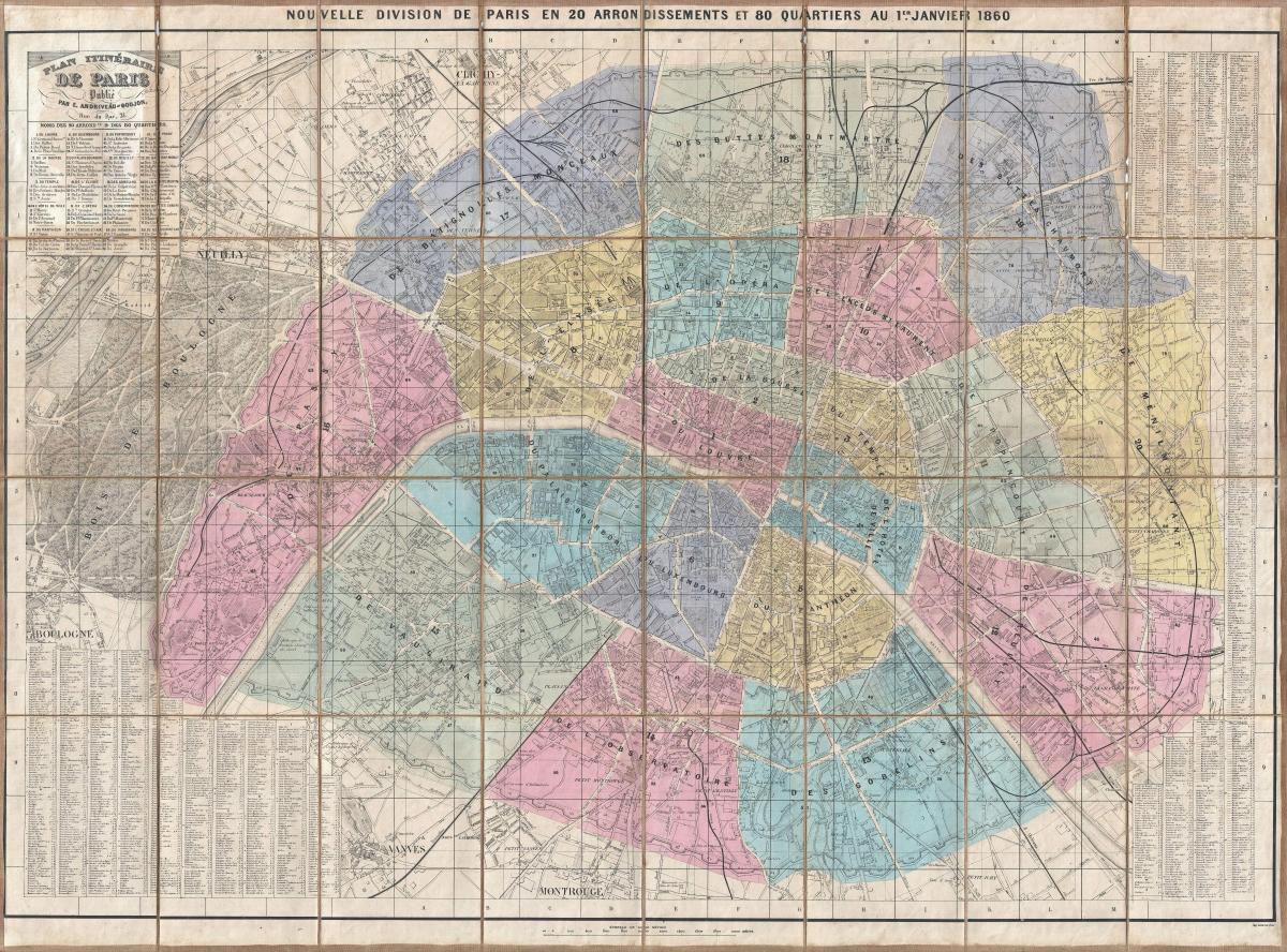Harta Paris 1860