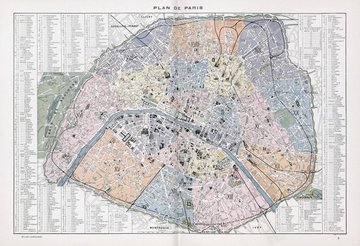 Harta Paris 1900