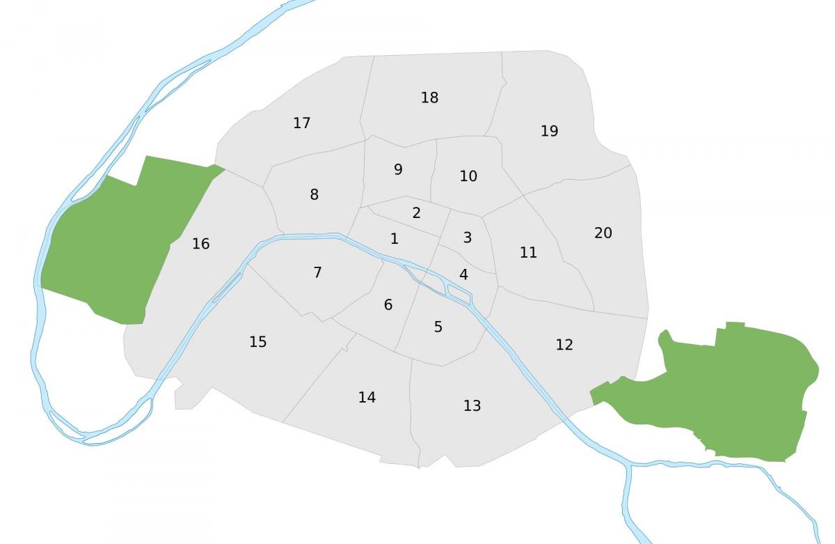 Harta Paris vector