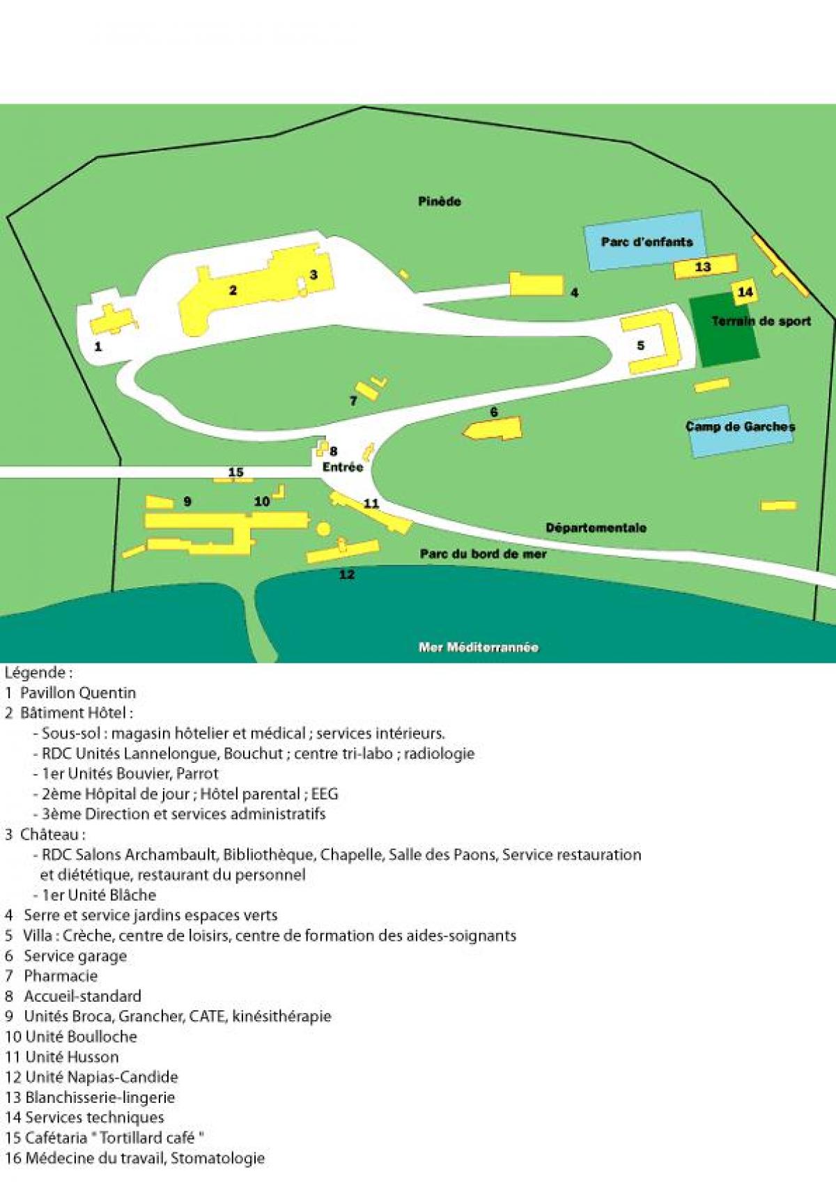 Harta San Salvadour spital