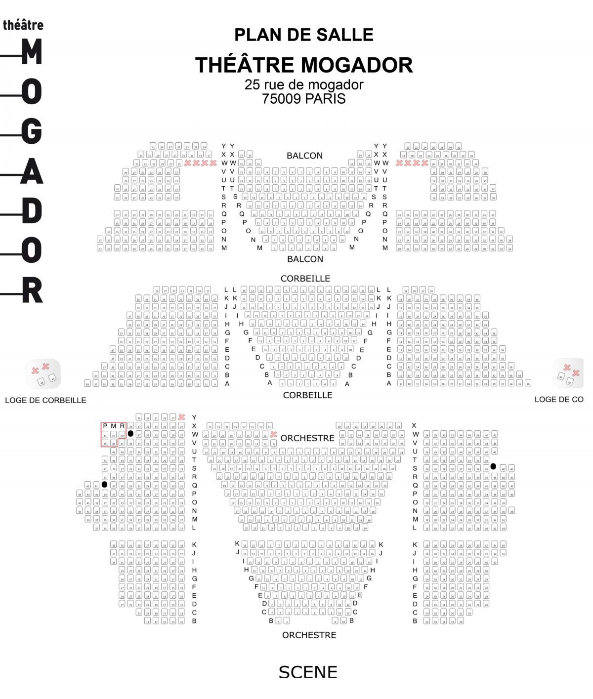 Harta Théâtre Mogador