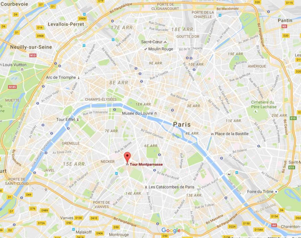 Harta Tour Montparnasse