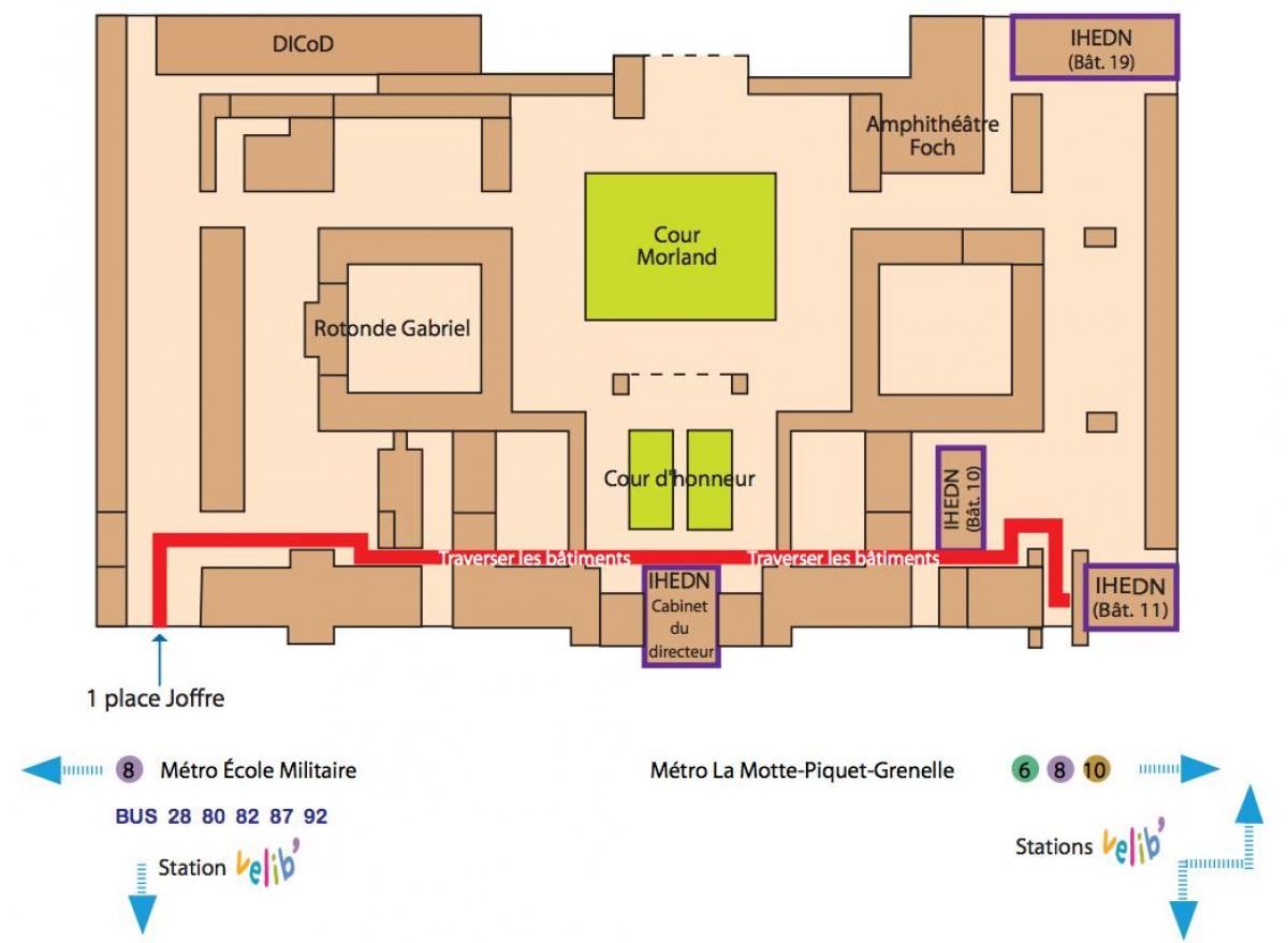Harta École Militaire