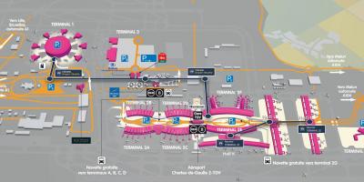 Harta de aeroportul Roissy