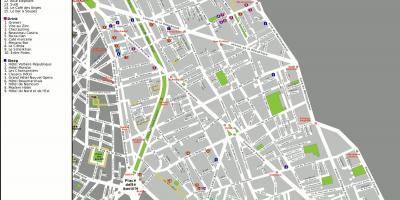 Harta arondismentul 11 din Paris