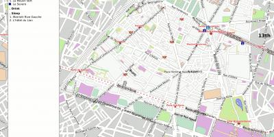 Harta arondismentul 14 din Paris