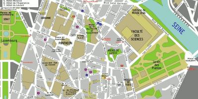 Harta arondismentul 5 din Paris