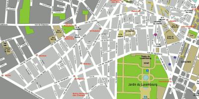 Harta arondismentul 6 din Paris