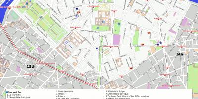 Harta arondismentul 7 din Paris