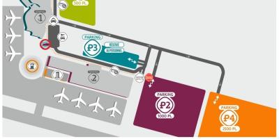 Harta de Beauvais aeroport parcare