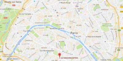 Harta Catacombele din Paris