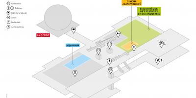Harta de Cité des Sciences et de l ' Industrie de Nivel -2