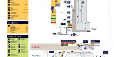 Harta Gare Montparnasse Nivel 3 Pasteur