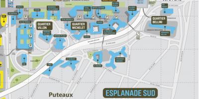 Harta de La Défense Sud Esplanade