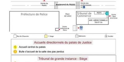 Harta de La Palatul de Justiție din Paris