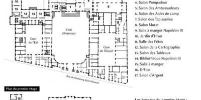 Harta de La Palatul Elysee
