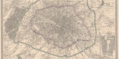 Harta Paris 1850