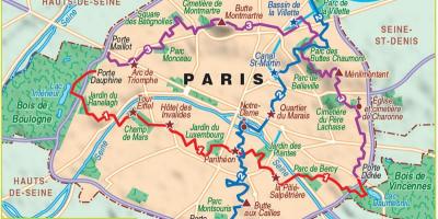 Harta Paris drumeții