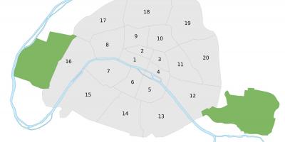 Harta Paris vector
