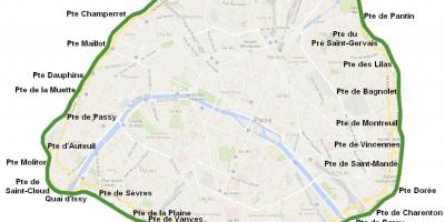 Harta porțile Orașului Paris