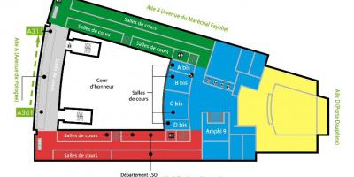Harta Universitatea Dauphine - etaj 3